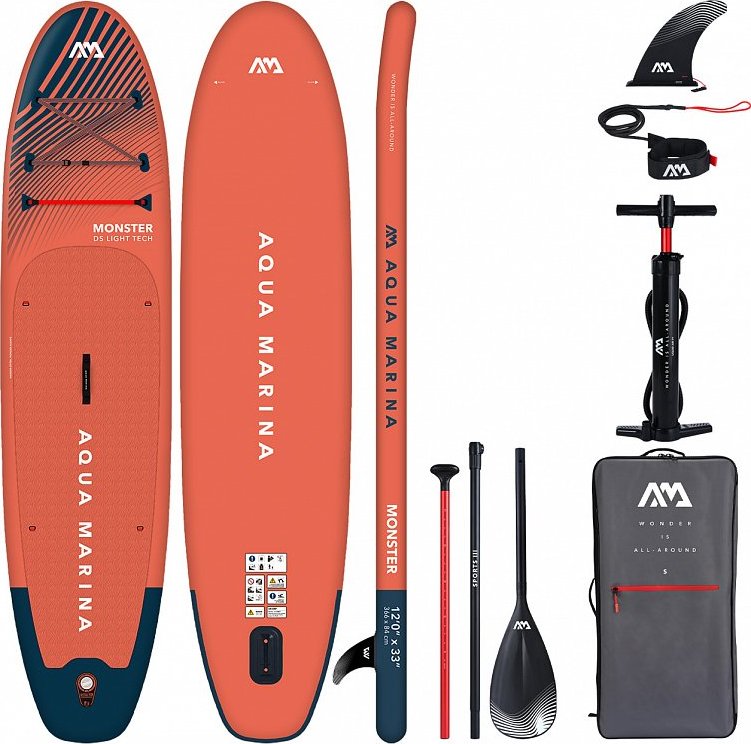 Paddleboard AQUA MARINA MONSTER 12'0 - varianta: základní sada