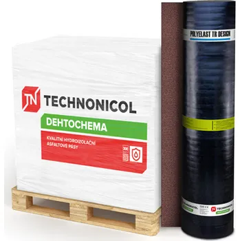 Asfaltový pás Modifikovaný pás Dehtochema Polyelast TR Design červený 4,2mm (7,5m2)