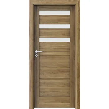 Interiérové dveře Porta Doors Interiérové dveře se zárubněmi Verte Home D3 Dekor: akát medový, Šířka - orientace: 90 cm - levé