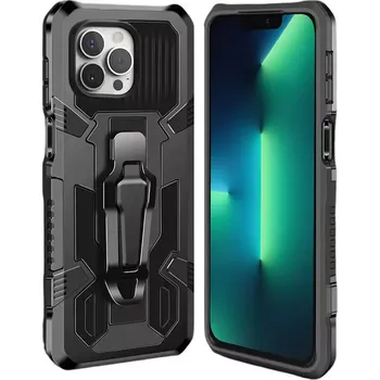 Pouzdro na mobilní telefon Odolné pouzdro Nexeri Tank na mobil Apple iPhone 13 Pro černé (Odolný kryt či obal Armored Nexeri Tank Case na mobil Apple iPhone 13 Pro v černé barvě)