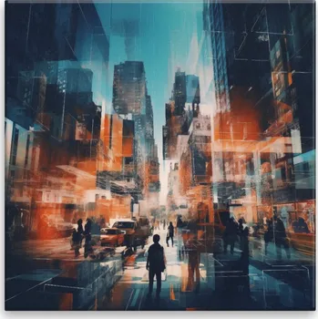 Obraz Obraz na plátně - Noční život - 40x40 cm - CZ výroba