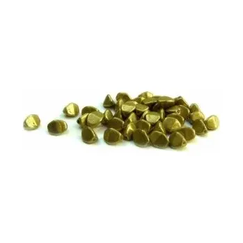 Materiál na výrobu šperku korálek mačkaný, pohanka 5x3 mm - zelená