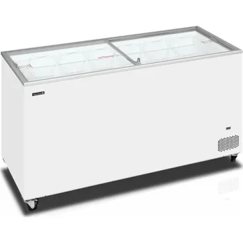 Lednice TEFCOLD Prosklený Pultový Mrazák IC 501 SC + AKCE | na Nanuky, 491 l, se zámkem, včetně 6 košů, Servis ČR