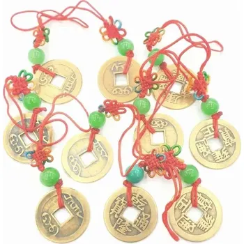Čínské mince pro štěstí přívěsek 9 cm