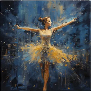 Obraz Obraz na plátně - Baletka v opeře - 40x40 cm - CZ výroba