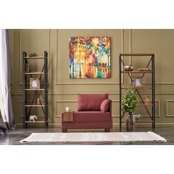 Křeslo Křeslo ASPASIA, pravé, claret červená + vyzvednutí ZDARMA