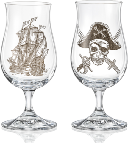 CRYSTALEX Sklenice na rum BUCANEER 190ml / 2ks * (Cena za set 2 kusy)