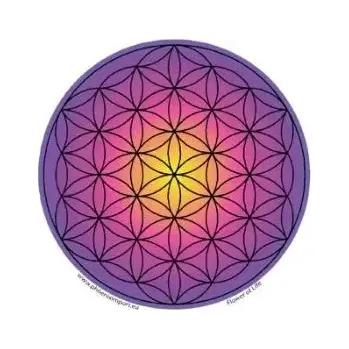 Samolepící dekorace Samolepka Květ života fialový