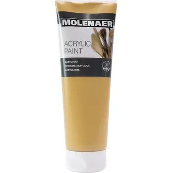 Výtvarná barva Akrylová barva Molenaer 250 ml - okrová