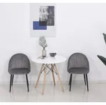 Sada 2 jídelních židlí Ela | šedé