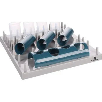 Flamingo Fumbo Interaktivní hračka pro kočky Šedá/modrá + CashBack 22 Kč