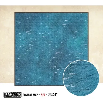 Příslušenství k deskovým hrám Mazatelná Podložka Combat Map Sea 24x24" (Pwork)