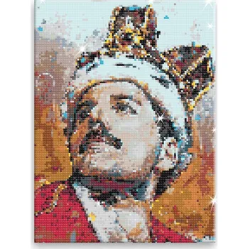 Diamantové malování Diamantové malování - Freddie Mercury 02 - 60x80 cm, bez dřevěného rámu - CZ výroba