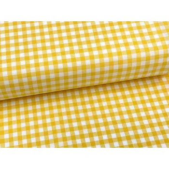Mirtex Plátno KANAFAS 140/K33 Žlutá kostka 10mm šíře 150cm Ceník: METRÁŽ: od 1 metrů