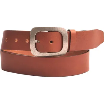 Módní doplněk Dámský kožený hnědý pásek EXKLUZIV 50-R-42 80 cm