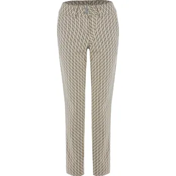 Dámské kalhoty DÁMSKÉ STREČOVÉ KALHOTY BÉŽOVÉ Red Button