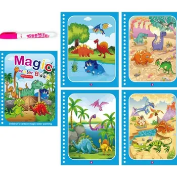 omalovánky Malování vodou blok 19x15cm Dinosauři