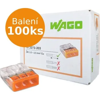 Balení WAGO 3x2,5mm MINI 2273-203