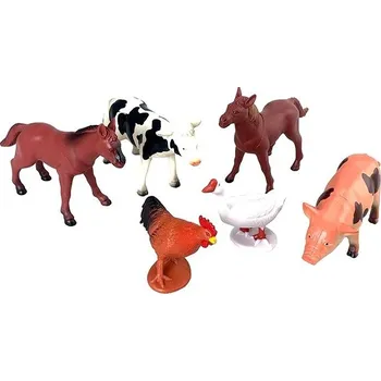 Figurka MaDe Zvířátka farma, 6 ks, 12,5 cm