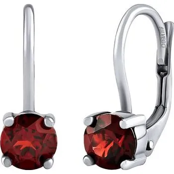 Náušnice Stříbrné náušnice Raya s přírodním granátem JSW2240SGR4KL
