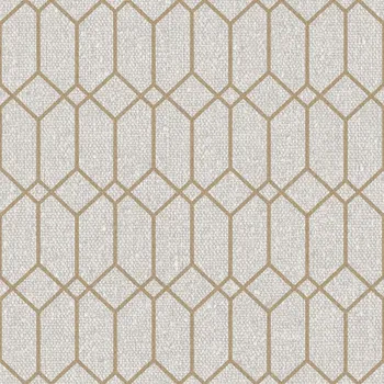 Tapeta Cristiana Masi by Parato Šedo-béžová geometrická vliesová tapeta na zeď, 21121, Cvlto, Cristiana Masi by Parato, velikost 10,05 x 0,53 m