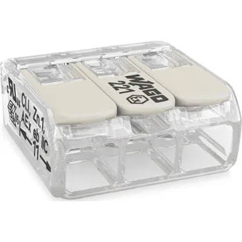 WAGO Svorka 221-483 Páčková spojovací pro všechny druhy vodičů pro aplikace Ex&nbsp;e transparentní 221-483