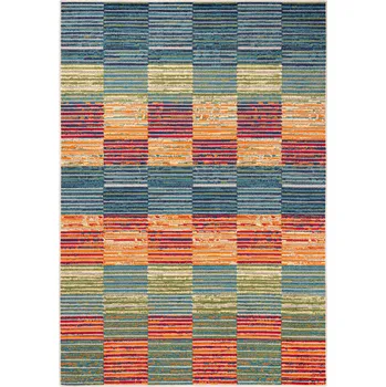 Koberec Moderní koberec Aventura - čtverce 1 - multicolor Rozměr koberce: 80x150 cm