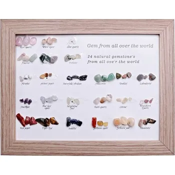 Drahý kámen Nefertitis Dárková sada polodrahokamů v krabičce - 3 x 24 druhů 3 x 24 ks