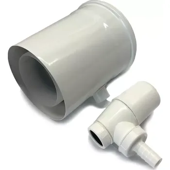 Kouřovod přímý kus s odvodem kondenzátu koaxiální DN160/110 x 150mm