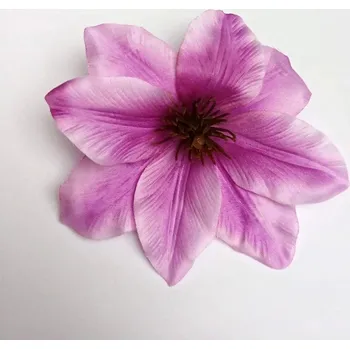 umělá květina Květ clematis 12 cm fialový