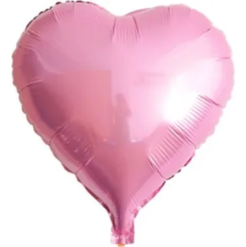 Balónek Fóliové Balónky Srdce 45cm Růžová