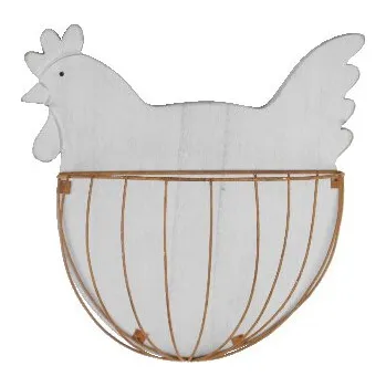 Košík závěsný, slepice, M|Ego Dekor