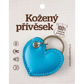 Srdce klíčenka Barva kůže: Modrá