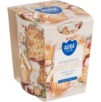 Svíčka Dekorativní svíčka vonná Perníček - posl. 4ks