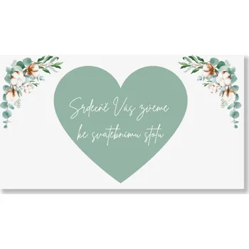 Personal Kartička ke stolu - Mint Folk Zvolte množství: od 61 ks a víc