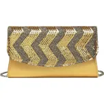 Miss Lulu večerní dámská kabelka psaníčko s flitry LP2311 - zlatá LP2311-GD