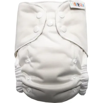 Plenkové kalhoty Breberky BIO Bambusová kapsová plenka (M) - Bílá PAT