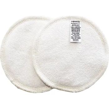 Vložka do podprsenky Breberky BIO Vložky do podprsenky - Bavlněné froté s PUL, Bílé Počet ks: 1