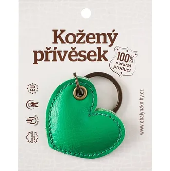 Srdce klíčenka Barva kůže: Zelená