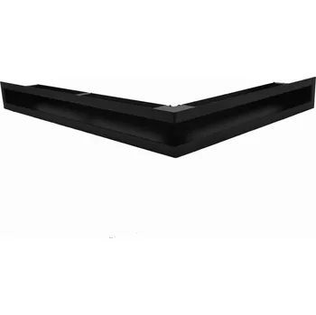 LAgrid s.r.o. Krbová mřížka otevřená rohová 70x50 / 50x70 černá Hloubka 8 50x70x9