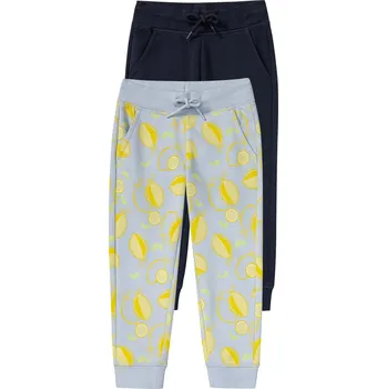 lupilu® Dívčí tepláky, 2 kusy (110/116, modrá)