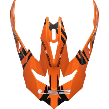 Helma na motorku LS2 Helmets LS2 PEAK MX470 EMPEROR BLACK ORANGE