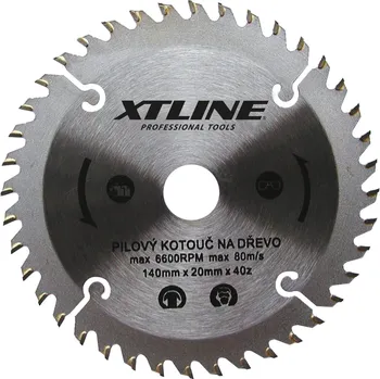 Pilový kotouč XTLINE Kotouč pilový s SK plátky - trapéz | 200x2x30 mm, 60 zubů
