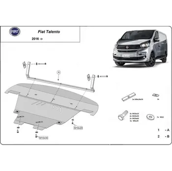Kryt motoru Kryt pod motor NISSAN NV300 Platform/Chassis (X82) - Plech - 8595698043399