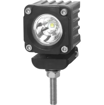 Pracovní světlo LED světlo mini čtvercové, 1x10W, 36x36mm, bodový paprsek, ECE R10