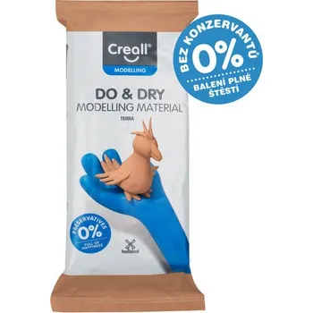 Modelovací hmota Creall samotvrdnoucí modelovací hmota DO&DRY hypoalergenní, 500 g, terakota