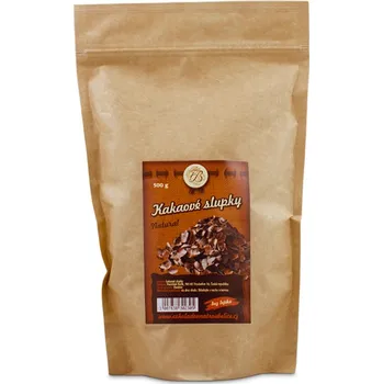 Čokoláda Kakaové slupky, částečně rozdrcené, Čokoládovna Troubelice Hmotnost: 1 kg