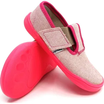 Dívčí bačkory Barefoot bačkory Pegres SBF10F růžová 21, Vnitřní délka boty: 13,9 cm, Vnitřní šířka boty: 6,0 cm