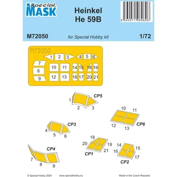 Plastikový model Special hobby 1/72 Mask for Heinkel He-59B (SP.HOBBY)