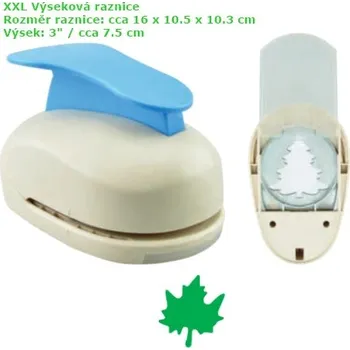 Děrovačka Výsekové Raznice XXL - Javorový list